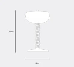Lampe, Baladeuse, Bellboy, Rouge lobby, IP44, LED, dim, 2700K, 200 lm, Ø18cm, H30cm - Fatboy
