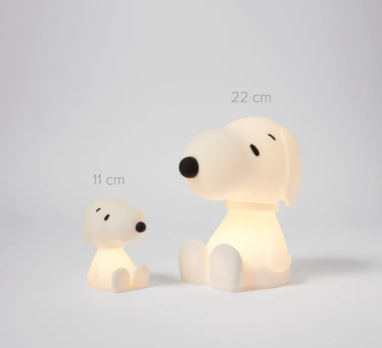 Enfants|Lampe*Mr Maria Lampe, Baladeuse, Bundle Snoopy, , LED, 2700K, 5lm, Ø10cm, H16,5cm - blanc