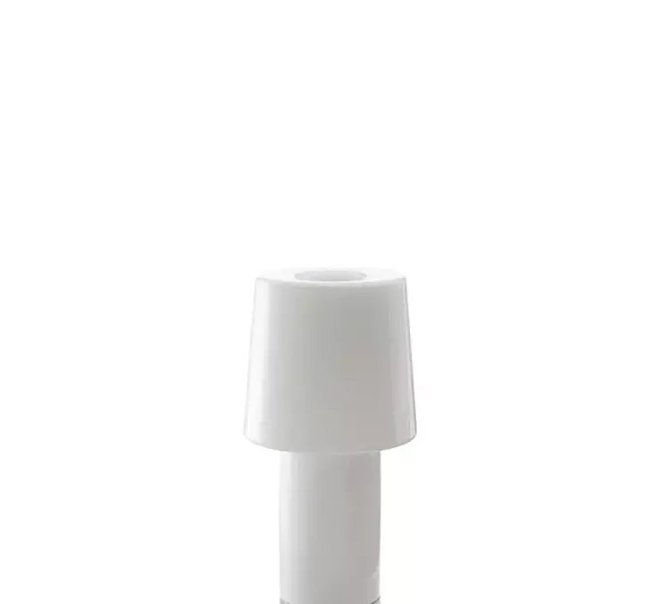 Lampe, Baladeuse, Cameo, blanc, chrome, IP54, LED, dim, 2700K, 220 lm, L12,3cm, H24,9cm - Fontana Arte