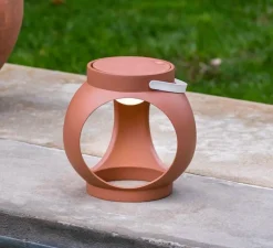 Lampe, Baladeuse, Candela, terracotta, IP66, LED, dim, 3000K, 172 lm, L23,2cm, H32,4cm - Faro