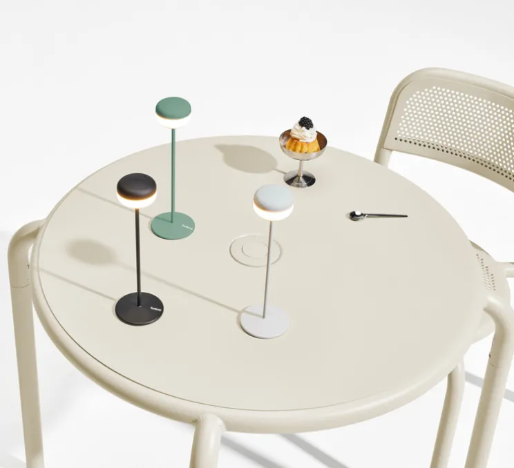 Lampe, Baladeuse, Cheerio, désert, IP55, LED, dim, 2200K, 14 lm, Ø8cm, H26cm - Fatboy