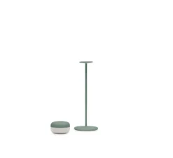 Lampe, Baladeuse, Cheerio, sauge, IP55, LED, dim, 2200K, 14 lm, Ø8cm, H26cm - Fatboy