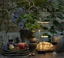 Lampe*DCW éditions Paris Lampe, baladeuse, Cordeless, KNOKKE, LED, 2700k, , L8cm, H35cm - noir et laiton