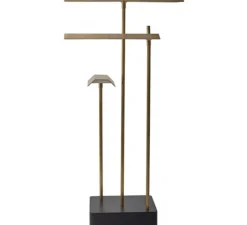 Lampe*DCW éditions Paris Lampe, baladeuse, Cordeless, KNOKKE, LED, 2700k, , L8cm, H35cm - noir et laiton