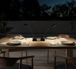 Lampe*Lumina Lampe, Baladeuse, Daphinette Portatile, , IP44, LED, 2700K, 187 lm, L9,5cm, H33cm - Noir soft touch