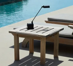 Lampe*Lumina Lampe, Baladeuse, Daphinette Portatile, , IP44, LED, 2700K, 187 lm, L9,5cm, H33cm - Noir soft touch