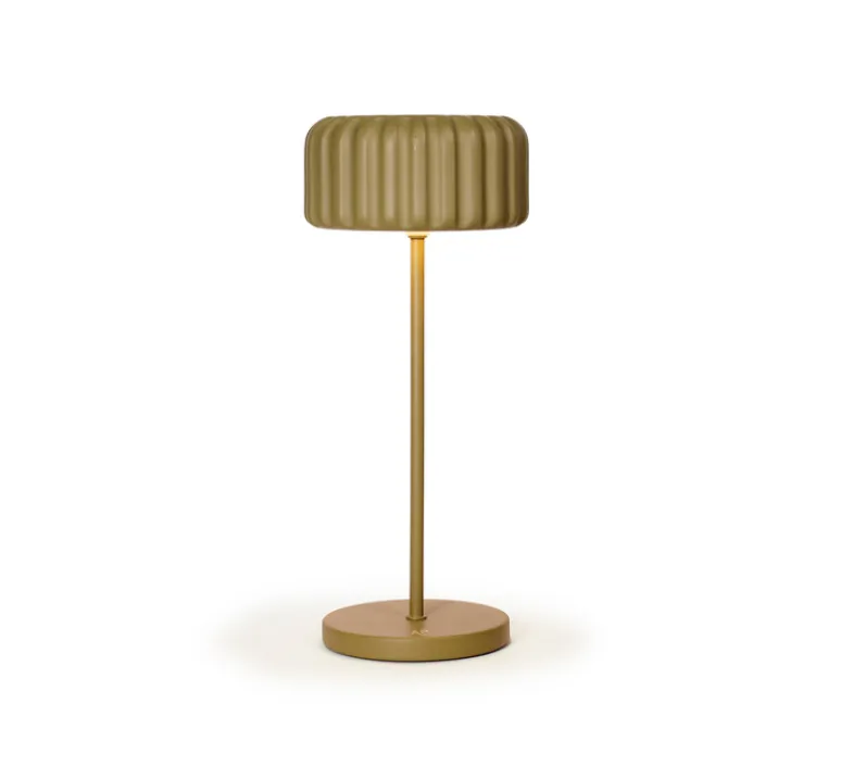Lampe*Atelier Pierre Lampe, Baladeuse, Dentelles Bistro, , LED, dim, 3000K-6000K, 200lm, Ø12cm, H28cm - argile