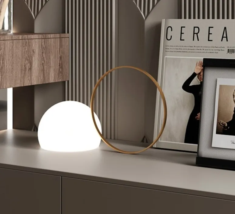 Lampe*Estiluz Lampe, Baladeuse, d'extérieur, Circ M-3727, , IP67, LED, dim, 3000K, 290 lm, L37cm, H12,1cm - or satiné