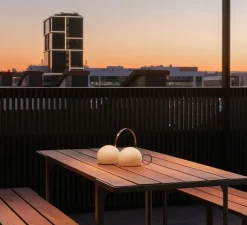 Lampe*Estiluz Lampe, Baladeuse, d'extérieur, Circ M-3727, , IP67, LED, dim, 3000K, 290 lm, L37cm, H12,1cm - or satiné