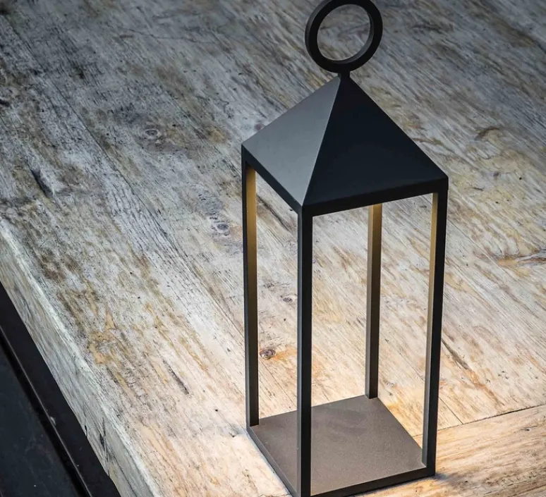 Lampe*Faro Lampe, baladeuse d'extérieur, ARGUS, , IP54, LED, 3000K, 200lm, L14cm, H47cm - gris