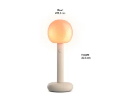 Lampe, Baladeuse, Fire, noir, IP21, LED, dim, 1300K à 2700K, 240 lm, Ø11,8cm, H32,5cm - GRAU