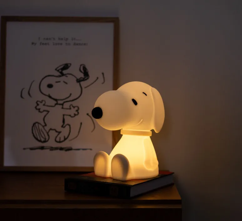 Enfants|Lampe*Mr Maria Lampe, Baladeuse, First Light Snoopy, , LED, Ø16cm, H23cm - blanc