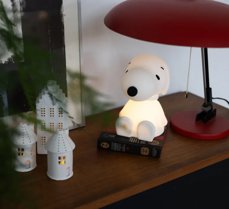 Enfants|Lampe*Mr Maria Lampe, Baladeuse, First Light Snoopy, , LED, Ø16cm, H23cm - blanc