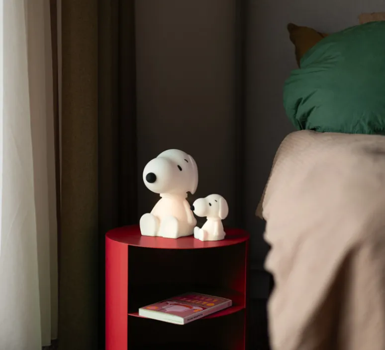 Enfants|Lampe*Mr Maria Lampe, Baladeuse, First Light Snoopy, , LED, Ø16cm, H23cm - blanc