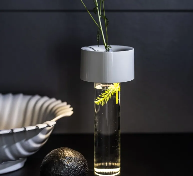 Lampe*Foscarini Lampe, Baladeuse, Fleur, , LED, dim, 3000K, 188 lm, Ø11cm, H24cm - blanc