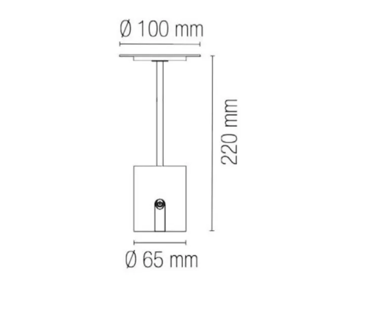 Lampe, Baladeuse, Liberty, chrome, IP44, LED, dim, 3000K, 300 lm, Ø10cm, H22cm - Nedgis