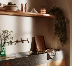 Lampe*Ferm Living Lampe, Baladeuse, Luver, , IP44, LED, dim, 2200K, 65 lm, Ø15cm, H22cm - naturel