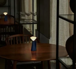 Lampe, baladeuse, Mantle, Bleu Cobalt, IP44, Ø8cm, H19cm - Tala