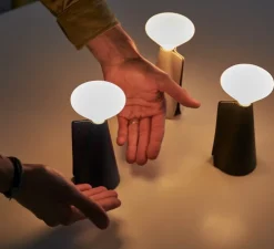 Lampe, baladeuse, Mantle, Bleu Cobalt, IP44, Ø8cm, H19cm - Tala