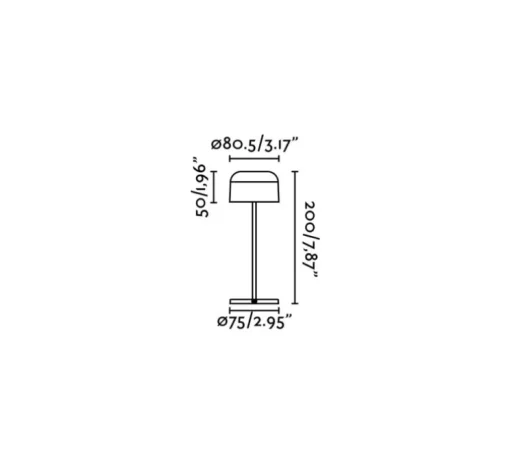 Lampe, Baladeuse, Mavis 200, noir, IP54, LED, dim, 2700K, 150 lm, Ø8,05cm, H20cm - Faro