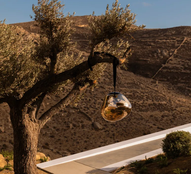 Lampe*Tom Dixon Lampe, Baladeuse, Melt Large, , IP44, LED, dim, 3000K, 500 lm, Ø50cm, H57cm - noir fumé