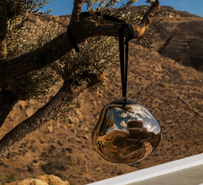 Lampe*Tom Dixon Lampe, Baladeuse, Melt Large, , IP44, LED, dim, 3000K, 500 lm, Ø50cm, H57cm - noir fumé