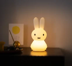 Lampe, Baladeuse, Miffy Shines Tactile, blanc, LED, dim, 2700K, 100 lm, L10,5cm, H23cm - Mr Maria