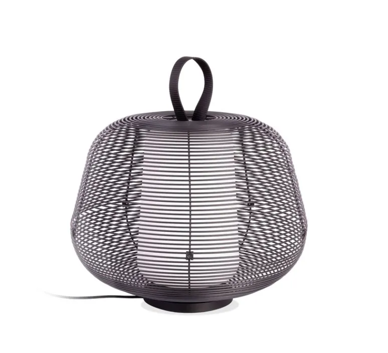 Lampe*Faro Lampe, Baladeuse, Nara, , IP65, Ø46cm, H35cm - noir