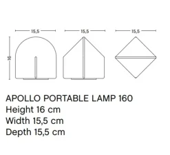 Lampe*HAY Lampe, Baladeuse, Parade portable, , IP44, L15,5cm, H16cm - rose blush