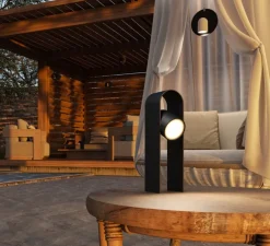 Lampe, Baladeuse, Perdue, Arc 30, noir, LED, dim, 3000K, 157 lm, Ø7cm, H10cm - Lumina