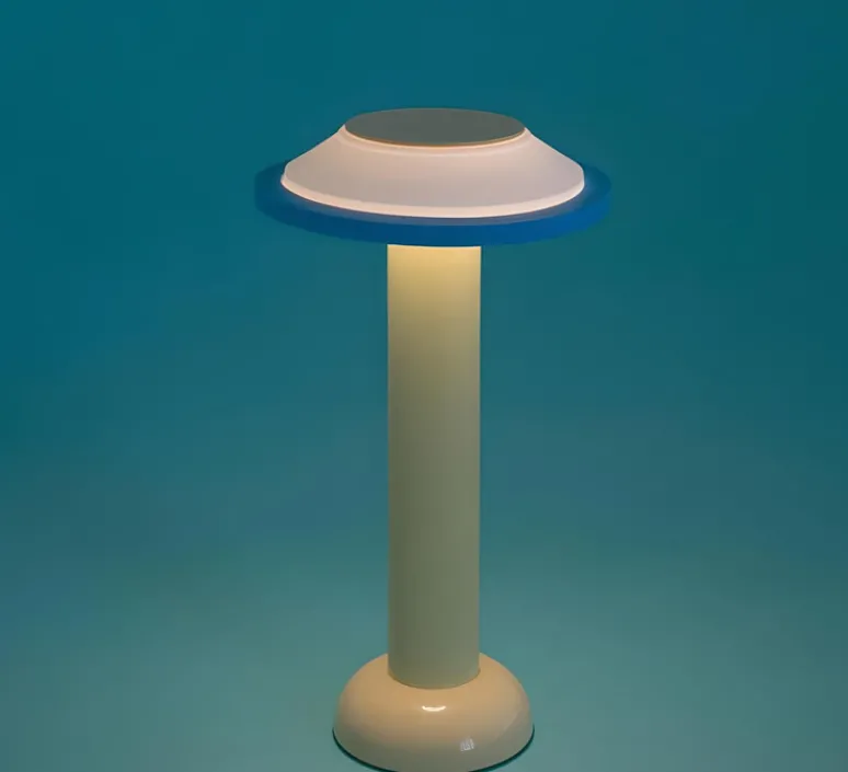 Lampe*Sowden Lampe, Baladeuse, PL2.01, , LED, dim, 2800K, 160lm, Ø18cm, H30,5cm - jaune, blanc