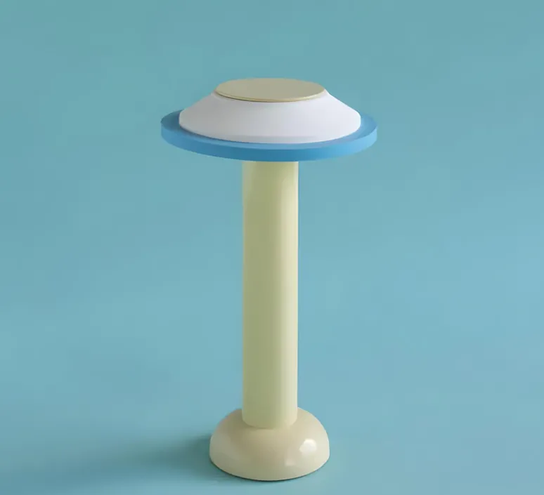 Lampe*Sowden Lampe, Baladeuse, PL2.01, , LED, dim, 2800K, 160lm, Ø18cm, H30,5cm - jaune, blanc