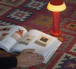 Lampe|Enfants*Sowden Lampe, Baladeuse, PL1-Red, , LED, dim, 2800K, 250lm, Ø13cm, H24cm - rouge, jaune