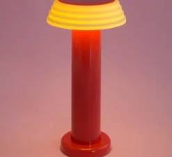 Lampe|Enfants*Sowden Lampe, Baladeuse, PL1-Red, , LED, dim, 2800K, 250lm, Ø13cm, H24cm - rouge, jaune