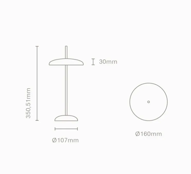 Lampe, Baladeuse, Porte, bleu gris, IP43, LED, dim, 2300-2700-3000K, 400 lm, Ø16cm, H35cm - Nexia