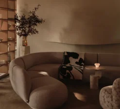 Lampe, Baladeuse, Ripple, blanc, IP44, LED, dim, 2500K, 40 lm, Ø12,3cm, H10,2cm - Ferm Living