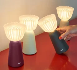 Lampe, Baladeuse, Swiing, gris argile, IP54, LED, dim, 2700K, 35 lm, Ø10cm, H20cm - Fermob