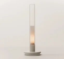 Lampe, Baladeuse, Sylvestrina, blanc, IP44, LED, dim, 2200K, 55 lm, Ø11,3cm, H35,5cm - Santa & Cole