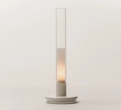 Lampe, Baladeuse, Sylvestrina, blanc, IP44, LED, dim, 2200K, 55 lm, Ø11,3cm, H35,5cm - Santa & Cole