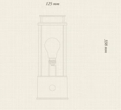 Lampe, Baladeuse, The Muse, Pleasure Garden, IP44, 2800K, 400lm, Ø12,5cm, H33,8cm - Tala