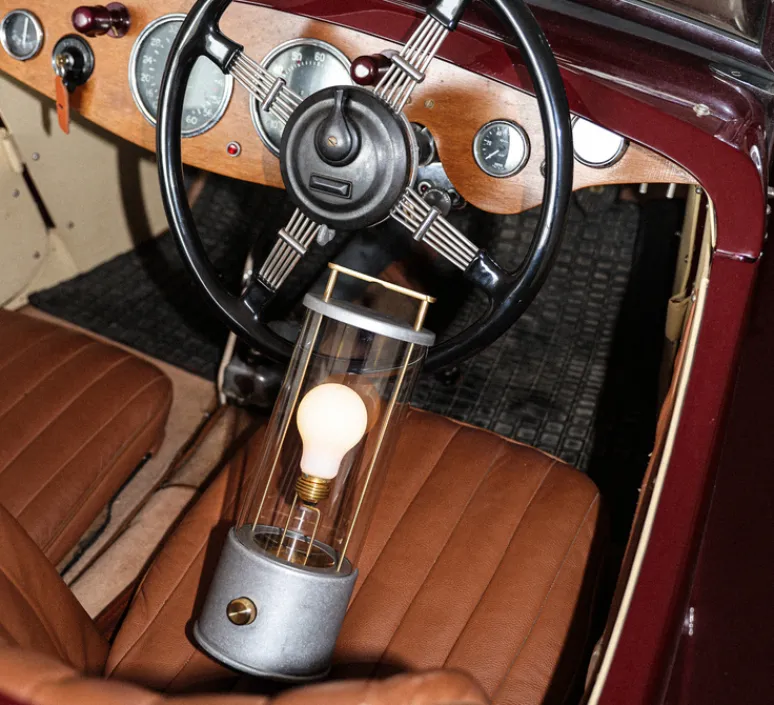 Lampe*Tala Lampe, Baladeuse, The Rugged Muse, , IP65, 2800K, 400lm, Ø12,5cm, H33,8cm - Argent