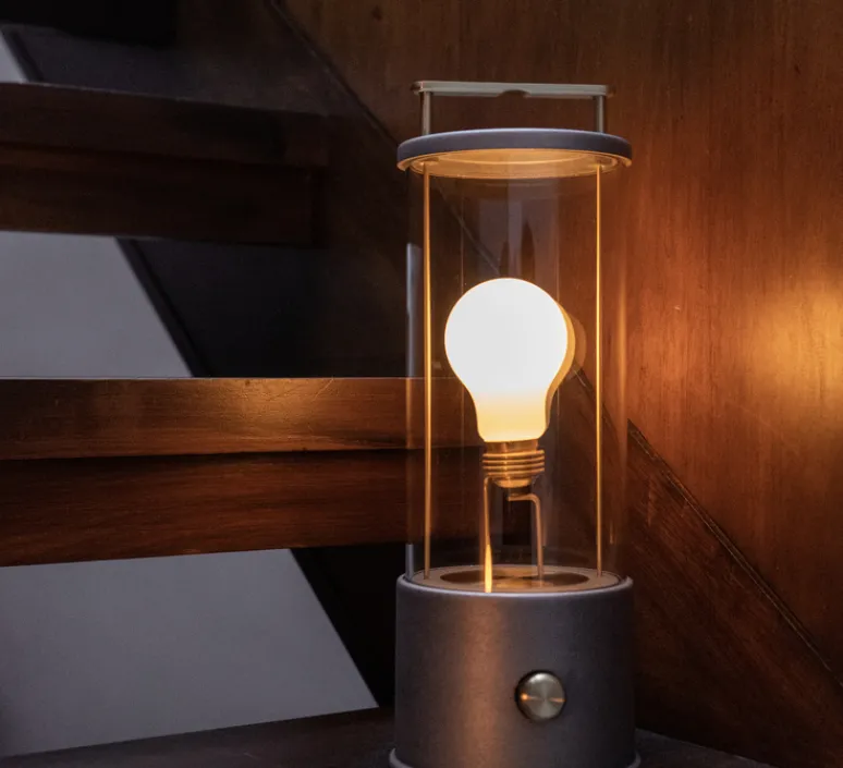 Lampe*Tala Lampe, Baladeuse, The Rugged Muse, , IP65, 2800K, 400lm, Ø12,5cm, H33,8cm - Argent