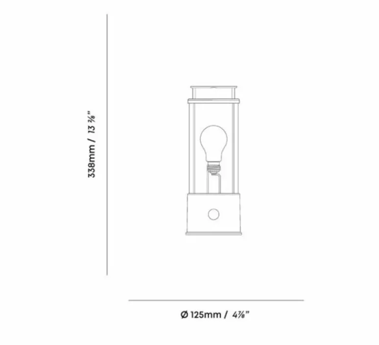 Lampe*Tala Lampe, Baladeuse, The Rugged Muse, , IP65, 2800K, 400lm, Ø12,5cm, H33,8cm - Argent