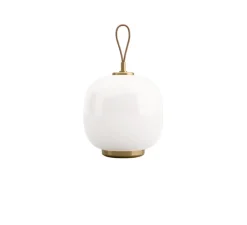 Lampe*Louis Poulsen Lampe, Baladeuse, VL 45 Radiohus, , IP44, LED, dim, 2000-2700K, lm, Ø17,5cm, H27,5cm - laiton, verre brillant opalin