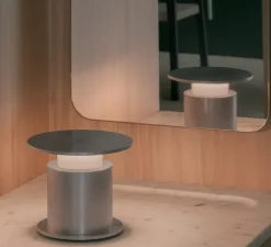 Lampe*Wastberg Lampe, Baladeuse, w241 Faro, , IP54, LED, dim, 2700K, 170 lm, L15,7cm, H13,4cm - gris brut