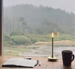 Lampe, baladeuse, Wick, laiton, LED, 2600K, Ø12cm, H26cm - Graypants