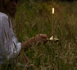 Lampe, baladeuse, Wick, laiton, LED, 2600K, Ø12cm, H26cm - Graypants