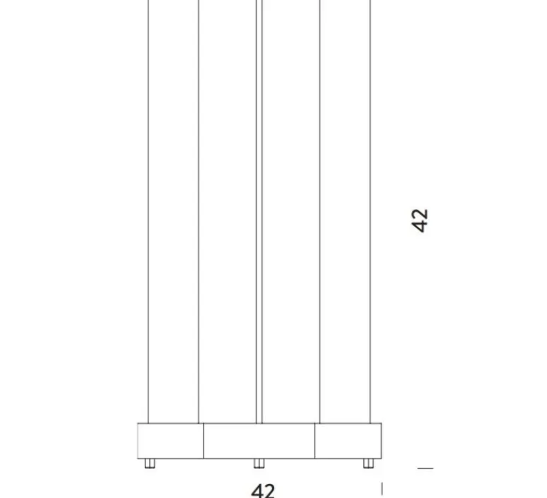 Lampe*Nemo Lighting Lampe, Cabanon, réédition Le Corbusier, , Ø21cm, H42cm - blanc, zinc noir