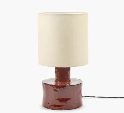 Lampe, Catherine, céramique, rouge brun, Ø25cm, H47cm - Serax