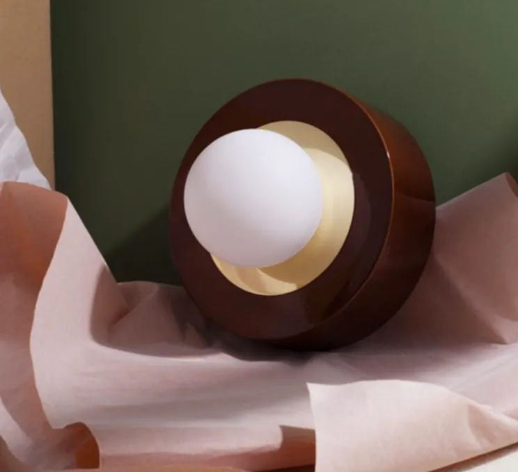 Lampe, CERAMIQUE 1.02, Cognac, LED, Ø27cm, H24cm - HAOS